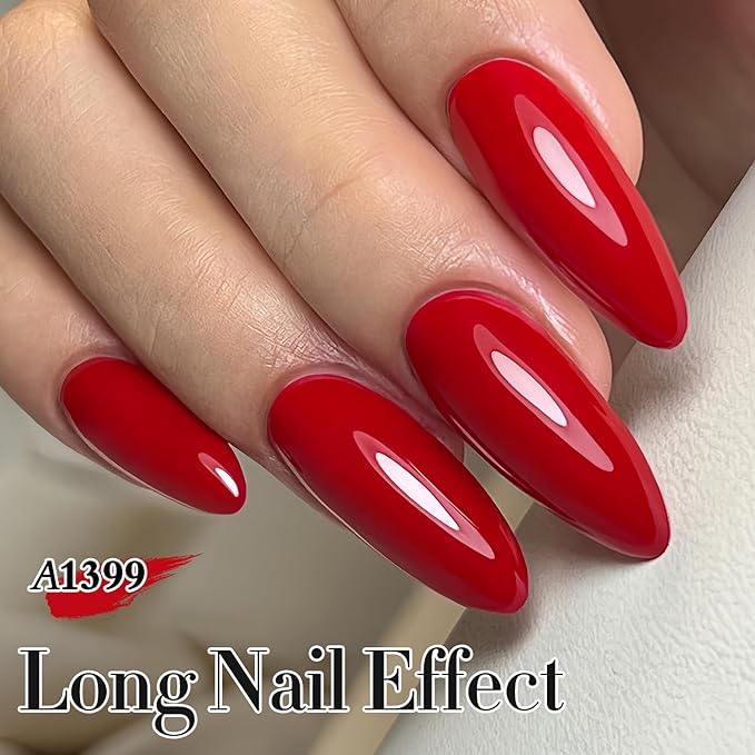Double Rhythm Gel Polish 15ML Jelly Sheer Pastel Light Milky Color Pearl White Bottle 1 PC 0.5 OZ Full Size Nail Art Salon at Home (Maroon-D1399)