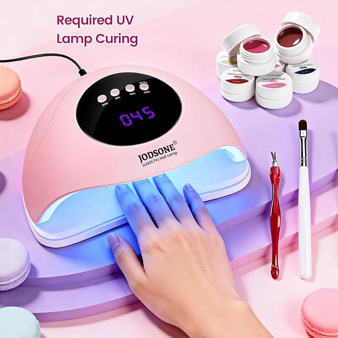 JODSONE 32 Colors Nail Art Gel Paint Kit Solid Gel Nail Polish Painting Paint Nail for Nails Art Set Professional Salon DIY Gift