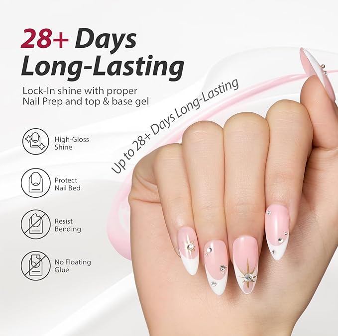 Makartt Jelly Nude Pink Gel Nail Polish Set: 6 Colors Neutral Jelly Nail Polish Kit 15ML One N'Done Sheer Translucent Effect Soak Off UV LED Nail Art Manicure Gift for Women