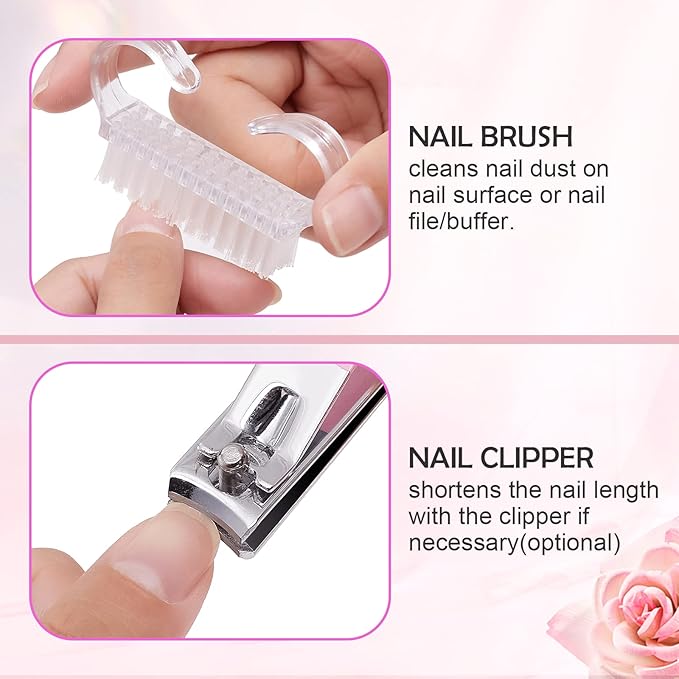 Makartt 30,000 RPM Rechargeable Nail Drill Kit – Portable Electric File with Buffer, Pink Manicure Set with Cuticle Trimmer for Professional Nail Prep