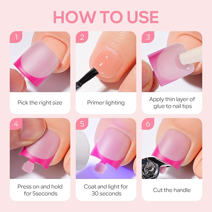 French Press On Nails and Toenails Set with 2 Nail Glue, 60Pcs Black Square 15 Sizes Medium Thick Soft False Toenail Extension, Full Cover Stick on Acrylic for Women Nail Art DIY