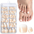 120PC Ombre Press on Toenails for Women Fake Toe nail Press ons Acrylic Toe Press on Nails Set, Ombre Press on Toe Nails Press on Fake Toenails Press ons Acrylic Toe Nail Tips Kit&Glue Tab-H