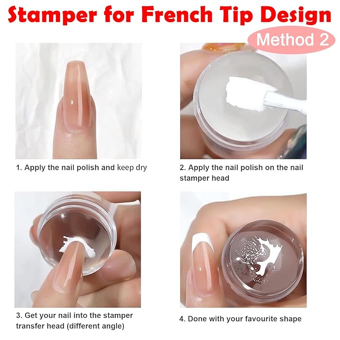 5pcs Nail Stamp with Nail Stamper and Scraper, Leopard Print Nail Stamping Plates Nail Art Stamp French Tip Stamp Tool Nail Stencils Template for DIY Nail Art Accessories