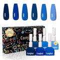 CAMILA ¿ 6pcs 15ml Gel Polish Set Navy Blue Gel Nail Polish Kit Hema Free Tpo Free UV Gel Polish Manicure Salon For Women F Set