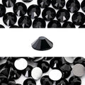 Novani 3000 Pieces Flatback Rhinestones Glass Round Gems Black Crystals for Nail Art DIY Crafts Clothes Shoes,SS20,4.6-4.8mm
