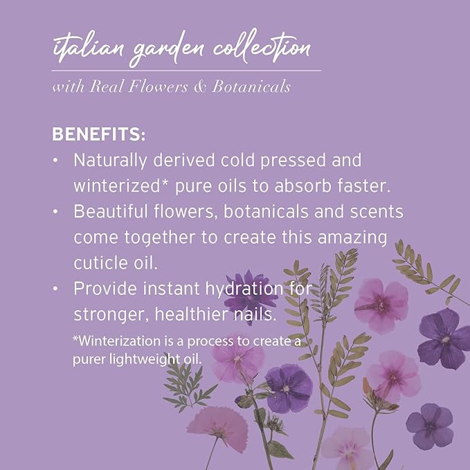 Cuccio Naturale Roll-On Cuticle Oil – Violet & Delicate Peony Scent, 9mL Travel Rollerball – Revitalizing Cold-Pressed Oils for Dry Cuticles, Nourishing Hydration with Real Flowers & Botanicals
