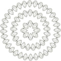 MECCANIXITY Teardrop Rhinestones 7x10mm, 84 Pcs Pointed Back K9 Glass Shiny Drop Shaped Rhinestones Crystal Gems for DIY Jewelry Making Crafts, White