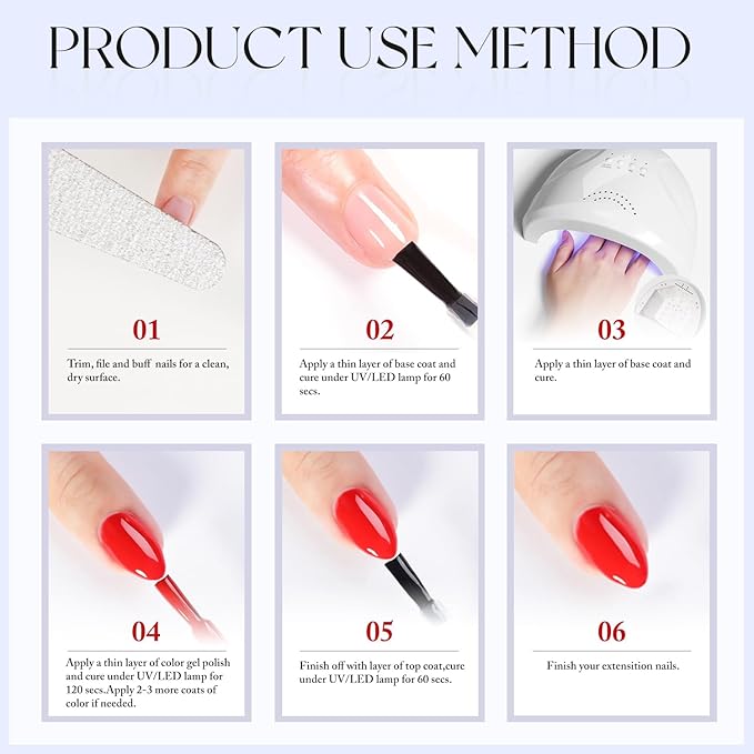 Double Rhythm Gel Polish 15ML Jelly Sheer Pastel Light Milky Color Pearl White Bottle 1 PC 0.5 OZ Full Size Nail Art Salon at Home (Wine Red-D1456)