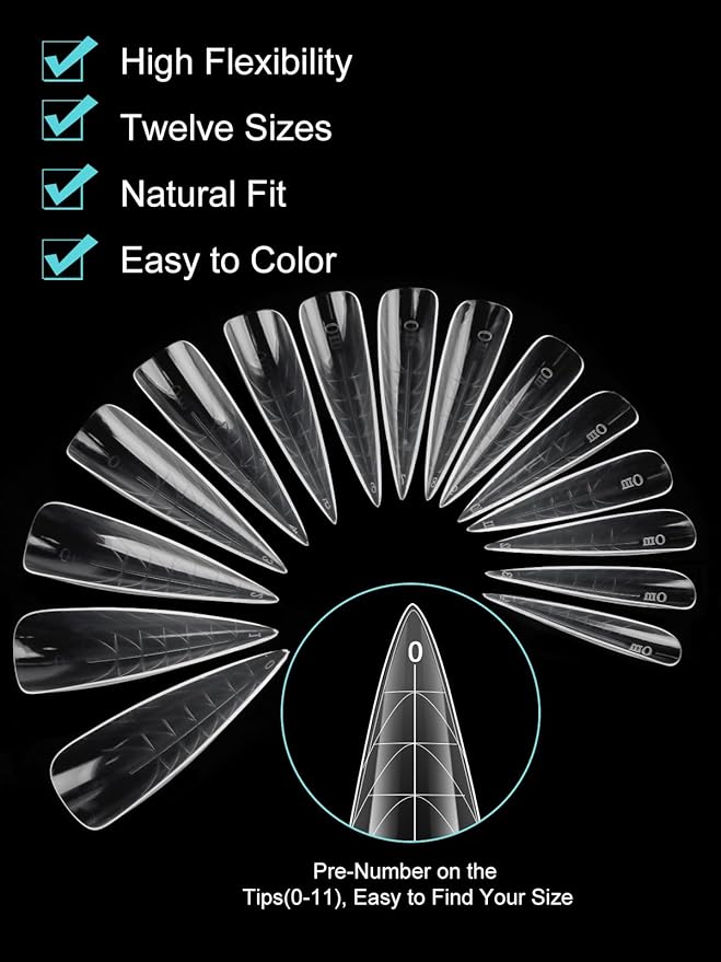 EBANKU Dual Nail Forms for Poly Extension Gel, 450 PCS Pink Nail Forms Reusable Acrylic Nail Molds Sets, 15 Sizes Nail Extension Forms for Builder Gel Manicure Nail Art Design Salon DIY