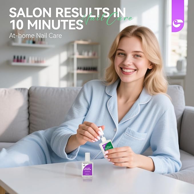 Nail Growth Treatment and Dehydrator Kit: Milky White Strengthener and Dehydrator – Repair Protect & Perfect Your Nails - Long-Lasting Adhesion for Salon & DIY Manicures