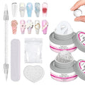 Solid Builder Gel for Nails, 4OZ 120g Clear & White Hard Gel for Nails Non-Sticky Hand 3D Sculpting Carving Gels Nail Extension Nail Art Salon Home