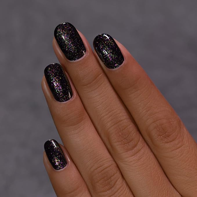 ILNP Cursed - Festive Black Shimmer Nail Polish