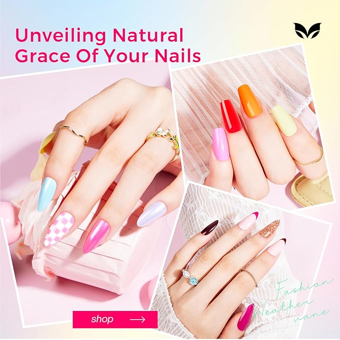 Morovan Nail Polish Set Fingernail: 2026 Nail Gift 30PC Glitter Bright Air Quick Dry Nail Polish Kit with 2-in-1 Base Top Coat Regular Pack Finger Nail Art Gift for Women Girls