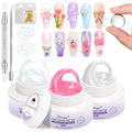 Solid Builder Gel for Nails BISHENGYF: 30g Sculpting Gel Non-Sticky Clear Rose Sliver Aurora Glitter 3D Nail Art Hand Carving U V/LED Extension with 3D Mold Art