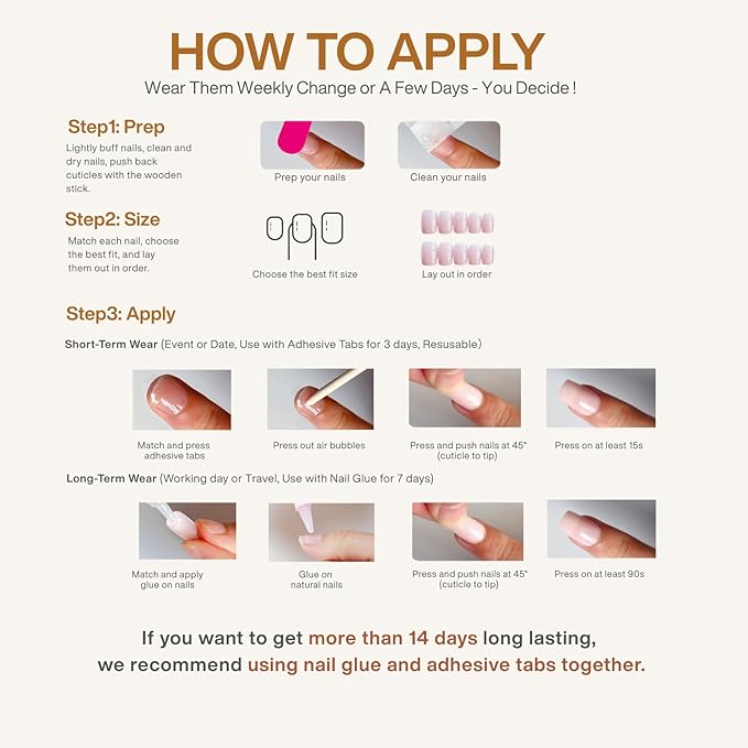 Cat Eye Press on Nails Short Almond, with French Tip Effect, Glue on Nails for Women Gift, Salon Quality Wedding Nails, 32 Pcs (Nude Pink1)