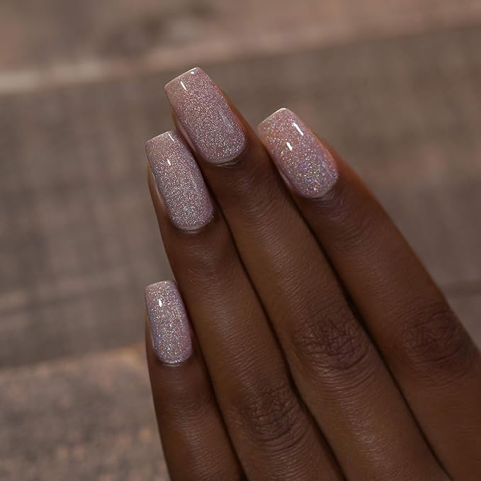 ILNP Prancer - Elegant Fawn Beige Holographic Nail Polish