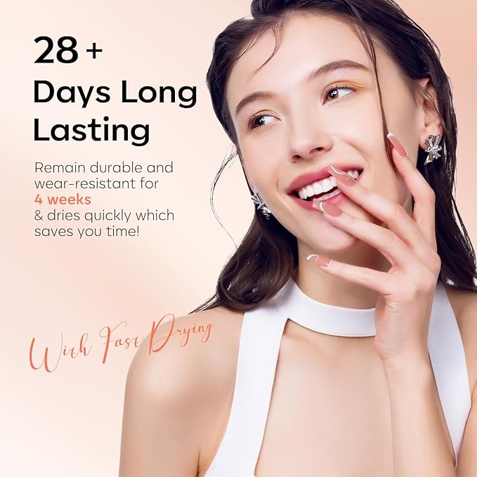 modelones Jelly Gel Nail Polish, 6 Colors Fall Nude Brown Pink Gel Polish Neutral Nail Art Design Translucent Soak Off LED Nail Lamp Manicure Salon DIY Girls Women Gift