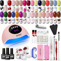 JODSONE 32 Colors Nail Art Gel Paint Kit Solid Gel Nail Polish Painting Paint Nail for Nails Art Set Professional Salon DIY Gift