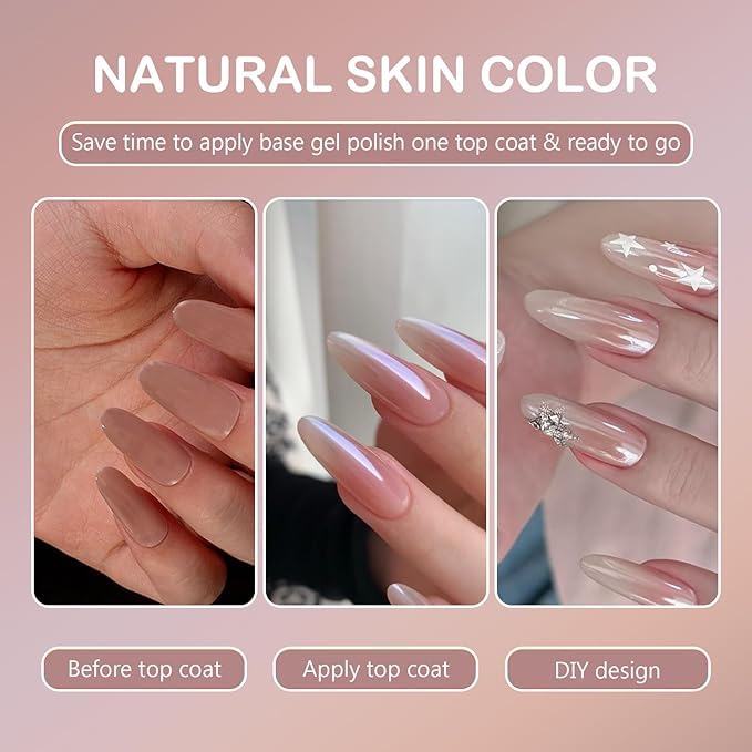MissCheering Medium Square Press On Nails Kit 140 PCS - DIY Salon French Manicure Set - Gel Nail Extensions for Natural Nail Bed, UV Light for Pro Hold - Gift for Women Who Love Beauty