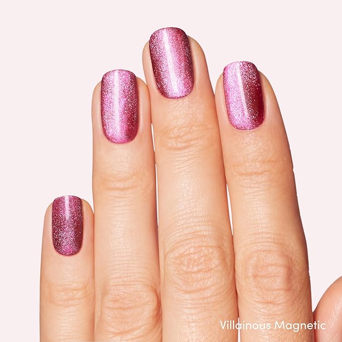 Dashing Diva One Gel Magnetic Polish Duo - Watermelon - Red & Green - Rouge & Villainous - 3-in-1 Base Coat, Nail Color & Top Coat - Magnetic Gel Nail Polish Set