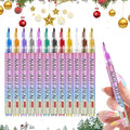 12 Colors Nail Art Pens Set,2026 Upgraded Nail Art Markers for Gel Nails,Quick Dry Long Lasting Nail Polish Pen,DIY 3D Drawing Dotting Painting Nails Liner Brush for Dotting Painting Home Use (A)