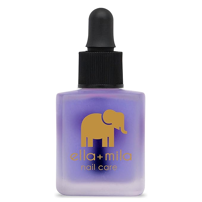 ella+mila Premium Cuticle Oil for Nail Growth - Fingernail Care Treatment with Lavender & Vitamin E - Strengthening Nail Oil for Damaged Fingernails - Natural Cuticle Moisturizer (0.45 fl oz)