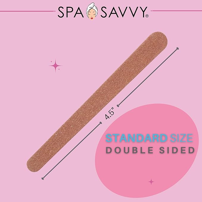 Nail File Set, 50 Count, Double Sided 4.5 Inch Emery Boards for Regular, Gel, and Acrylic Nails, Pedicure and Manicure Tools
