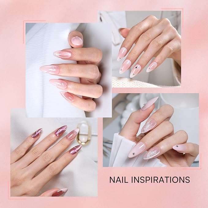 Makartt 5-in-1 Nail Art Gel: ColorPot 3 Colors Gel Nail Polish No Wipe with Nail Stamp for Stamping, French Tips, Ombre Patting, Painting & Sculpting with Silicone Head for Diy Nails at Home Salon
