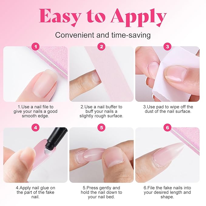 12 Colors Press on Nails Short Almond, 15Size 360PCS Full Cover Fake Nails with Adhesive Tabs - Glossy Jelly Nude Milky White Shape False Nails for Women, Easy Application for Daily Wear