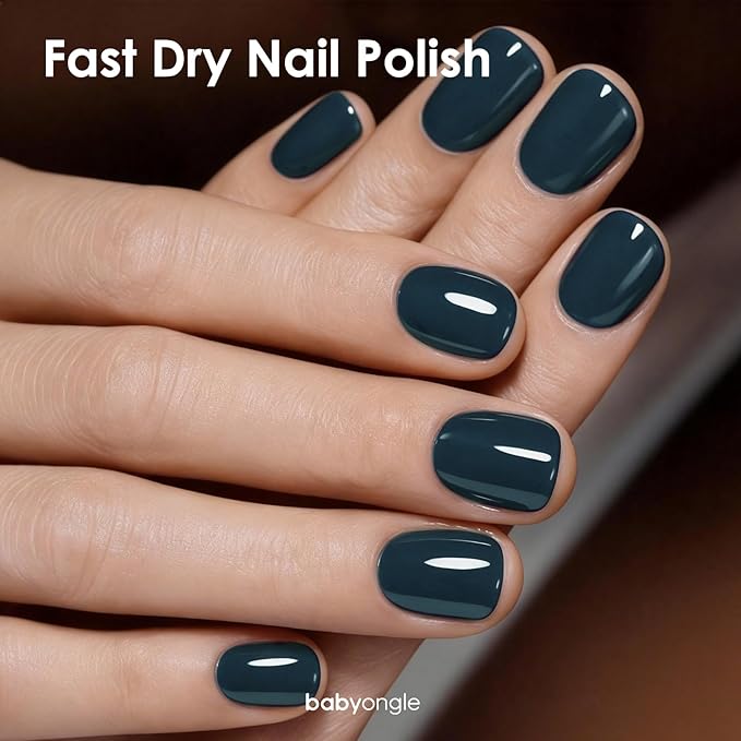 Deep Blue Nail Polish, 14 ML Quick Dry Nail Polish for Nail Art DIY Manicure at Home, Chip Resistant Nail Lacquer for Nail Art Varnish, Long Lasting, BOG124