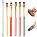 Acrylic Nail Brush Set, 5pcs Acrylic Nail Brush for Nails Size 12/14/16/18/20 Multifunctional Nail Brushes for Acrylic Powder Application,Acrylic Nail Extension, 3D Nail Carving Nail Brush set