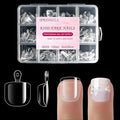 360Pcs Super Extra Short Kid Nail Tips,Soft Gel Nail Tip Pre-Shaped Press On Nails For Kids,Clear Acrylic Half Matte Full Cover Fake Nail For Kids On 12sizes,7-10 Years Girl