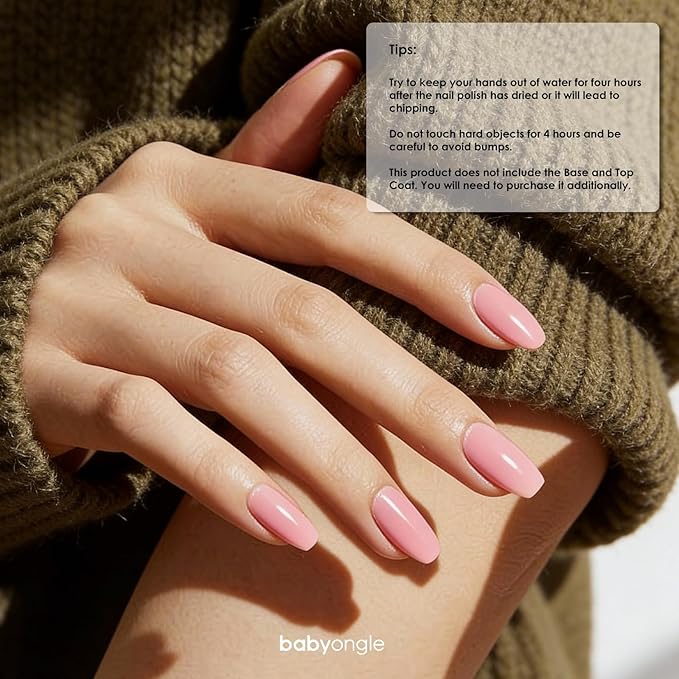 Pink Nail Polish, 14 ML Quick Dry Nail Polish for Nail Art DIY Manicure at Home, Chip Resistant Nail Lacquer for Nail Art Varnish, Long Lasting, BOG107