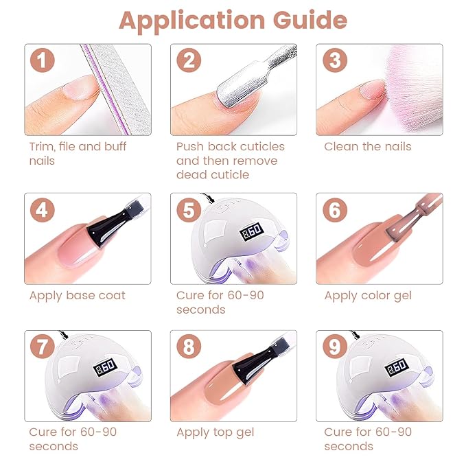 RARJSM Rubber Base Coat Gel Polish Nude Salmon Pink Skin Tone Rubber Base Gel for Nails Natural Nude Color French Manicure Extend Gel Soak Off Curing Requires Single Bottle 15ml Salon Home DIY Use