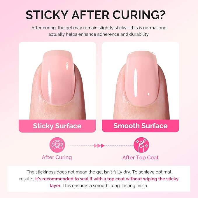 MelodySusie Builder Gel Nail Polish Set, Base Colors Nude Pink Clear 8 in 1 Nail Thickening Rubber Base Gel Polish,Soak Off UV Extension,Rhinestone Nail Glue in a Bottle Gift for Women 6 Colors