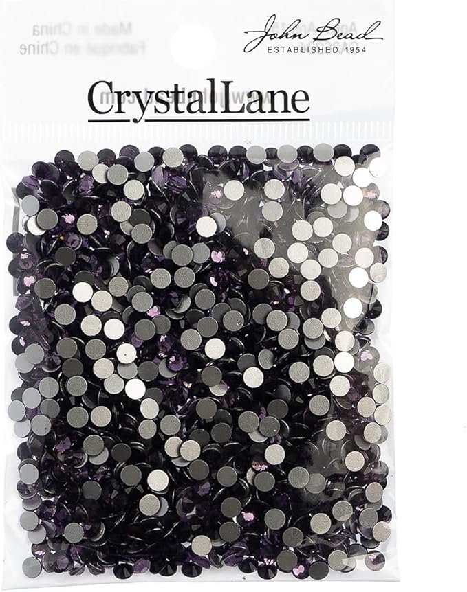 1440pcs Crystal Lane ss16 (4mm) Light Purple Rhinestones Flat Backs, Round Glass Gemstone Embellishments