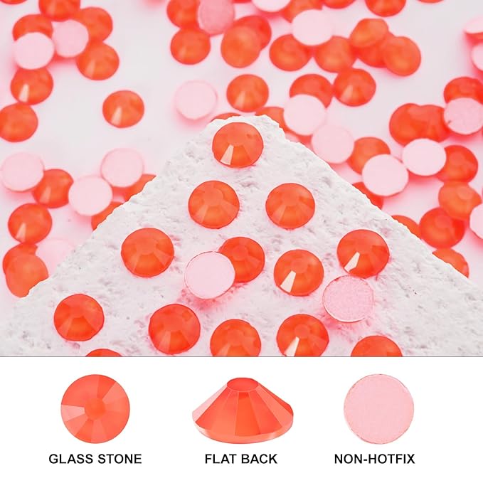 Novani 3000 Pieces Flatback Rhinestones Glass Round Gems Neon-Hyacinth Crystals for Nail Art DIY Crafts Clothes Shoes,SS10,2.7-2.9mm