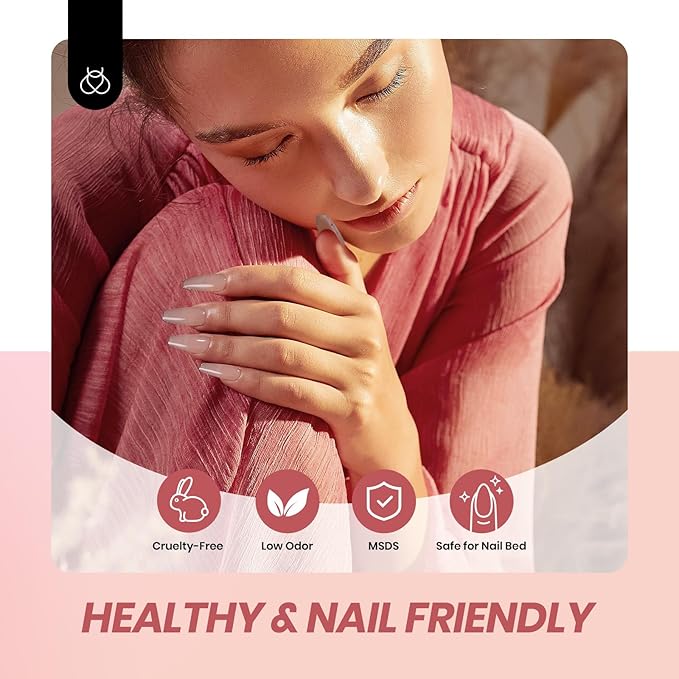 Beetles Jelly Gel Nail Polish Set, 6 Colors Nude Pink Red Gray Black White Gel Polish Kit Neutral Translucent Sheer Gel Soak off Uv Unfading Glow Collection French Nail Art Manicure Gift for Women