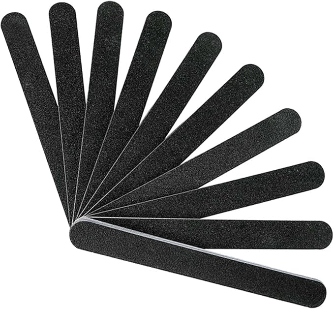 Karlash Professional Double Sided Emery Board 7" Black Nail File 100/100 10pcs