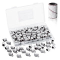 Makartt Sanding Bands for Nail Drill - 100 Pcs Nail File Sanding Bands for Drill Bits #240 Medium Grits for Acrylic Nails Gel Removing and Shaping, Upgrade Thicker Durable Sanding Drill Bit, White