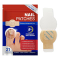 Nail Repair Patches 21 Pcs, Toenail Treatment Extra Strength for Damaged, Discolored and Brittle Nails, Quick Effortless Hydrogel Nail Strengthen, 8 Hours Nighttime Care