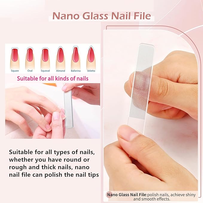 Nail Clippers Set Women Manicure Kit Nail Cuticle Kit with Nail Clippers Nail Cuticle Trimmer Pusher Glass Nail File Nail and Cuticle Care Kit Travel Nail Set Manicure Tools Cuticle Set Gift for Women
