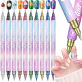 10 Colors 3D Nail Art Pens Set, 0.7mm Dual Tip, Waterproof and Quick-Drying Nail Polish Markers, Nail Graffiti Painting Dotting Drawing Kit for DIY Nail Art Design Manicure Tools