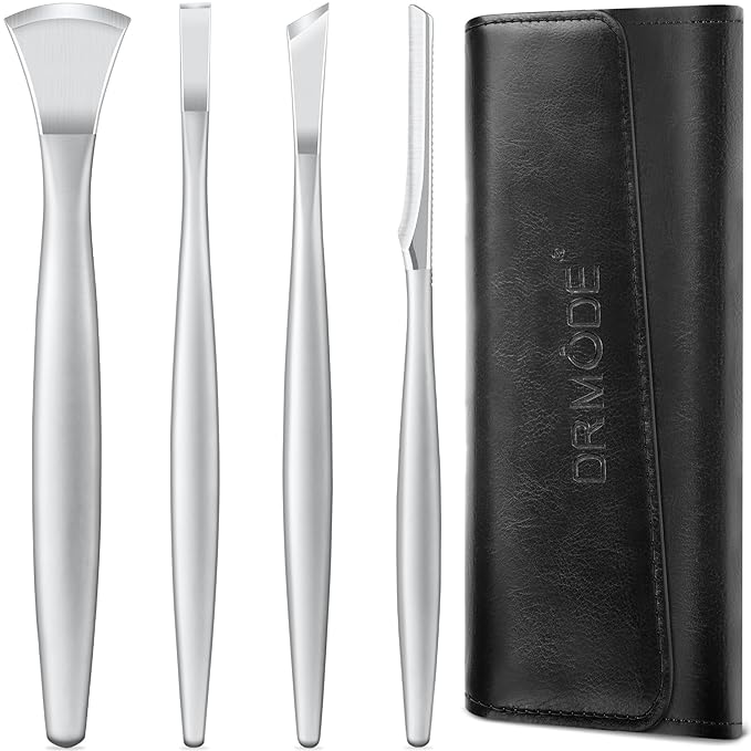 Professional Pedicure Tools for Feet, 4PCS Pedicure Knife Sets, Ingrown Toenail Removal Kit, Stainless Steel Corn Removers, Foot Scraper, Callus Shaver, Calloused Feet Remover Tool