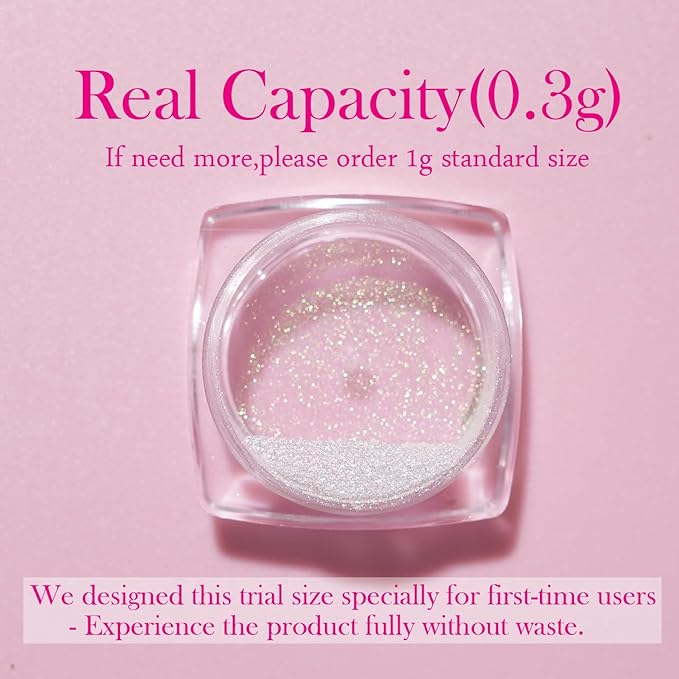 Pretty Diva Moonlight Chrome Nail Powder, Unicorn Mermaid Chrome Powder for Nails, Aurora Nail Powder Iridescent Nail Chrome Powder, Nail Art Glitter Decoration for Home DIY Salon Manicure Pigment