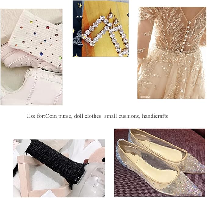 ECYC 1440 Pcs 1.2mm Flatback Crystal Rhinestones, Silver Nail Art Decoration Rhinestones Glitter Glass Gems Stones for DIY Crafts Nails Clothes Shoes Bags Decoration,Rainbow