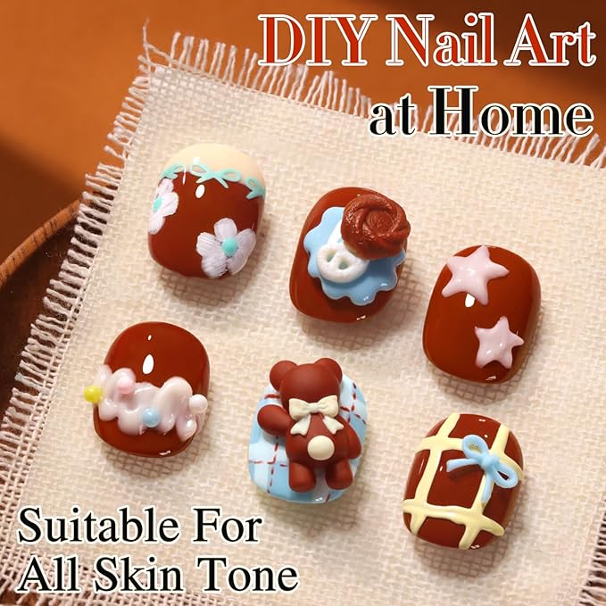 Double Rhythm 0.5 Oz Gel Nail Polish Neutral Natural Same Color Same Bottle Translucent Light Milky Pastel 15ML Manicure French Design Art DIY at Home (Red Brown-A1499)
