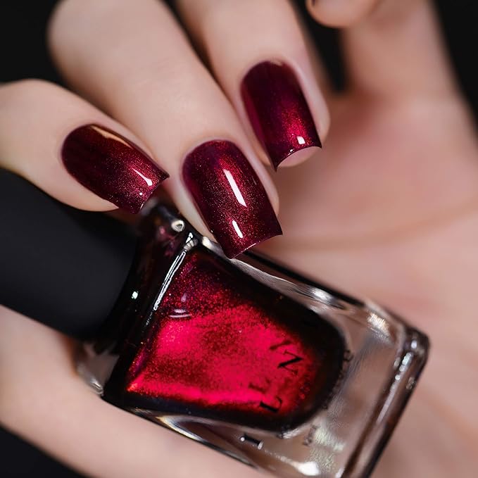 ILNP Dear Santa - Deep Burgundy Duochrome Nail Polish