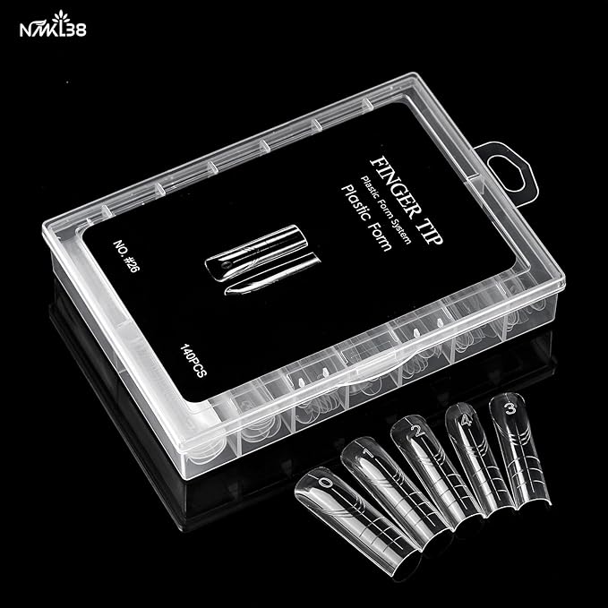NMKL38 120PCS Dual Nail Forms 12 Sizes Extension Poly Nail Gel Full Cover Nail Molds (TI17U)