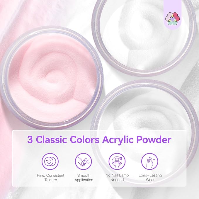 SAVILAND Acrylic Nail Kit with Drill: Beginner Nail Kit with Keratin Colored Acrylic Nail Powder, MMA-free Monomer Liquid, Primer, Brushes, Forms & Tools for DIY Nail Art Extension Home Use